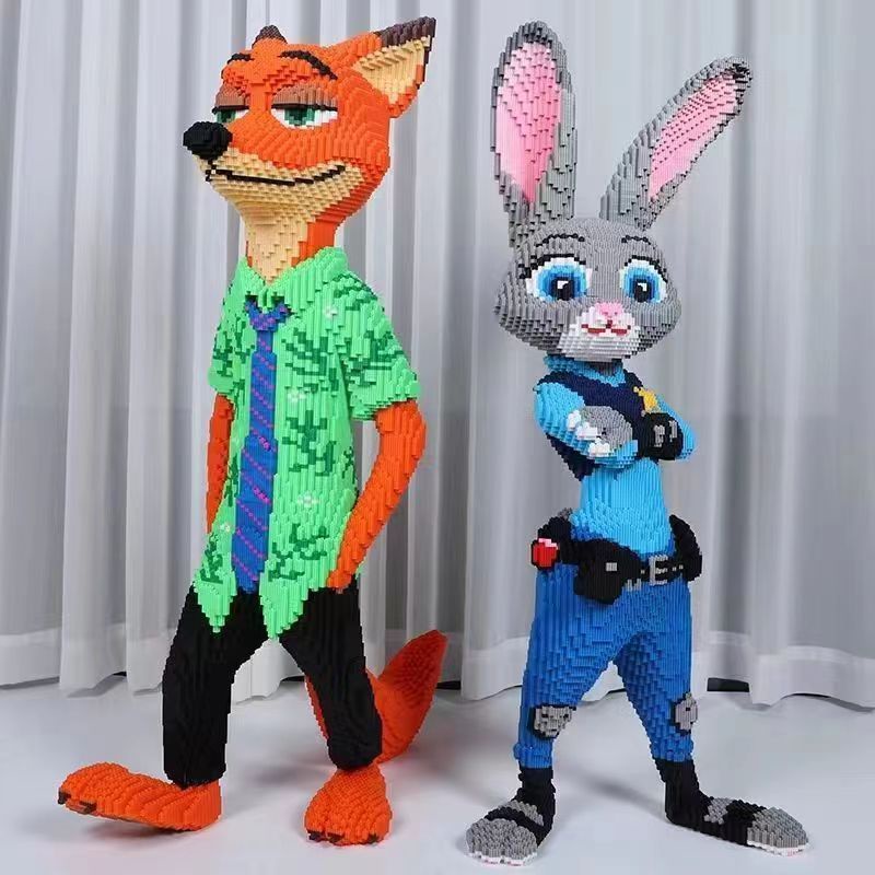 hot-sale-ใหม่ขนาดใหญ่-nick-judy-rabbit-ตัวต่อสามมิติตัวต่อบล็อกตัวต่อสำหรับผู้ใหญ่การประกอบเครื่องประดับตั้งพื้น