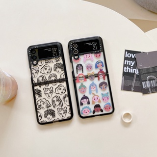 เคสโทรศัพท์มือถืออะคริลิค แบบแข็ง ใส กันกระแทก ลาย Avatar Girl สําหรับ Samsung Galaxy Z Flip 4 5G Z Flip 3 Flip5