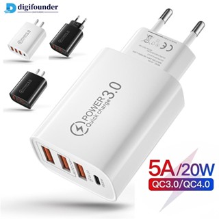 Digifounder 20W PD QC3.0 ที่ชาร์จโทรศัพท์มือถือ USB ชาร์จเร็ว สําหรับ iPhone Android G6I7