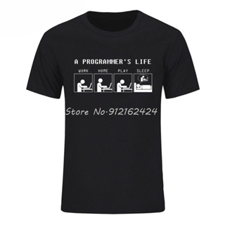 👕✨เสื้อยืดพิมพ์ลายแฟชั่น เสื้อยืด พิมพ์ลายโปรแกรมเมอร์ สไตล์วินเทจ สําหรับผู้ชาย#39; s เสื้อยืด พิมพ์ลาย BYTE DUG6 แฟชั