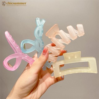 Chicsummer กิ๊บติดผมอะคริลิค สีแคนดี้ แฟชั่นสําหรับผู้หญิง T9Y3