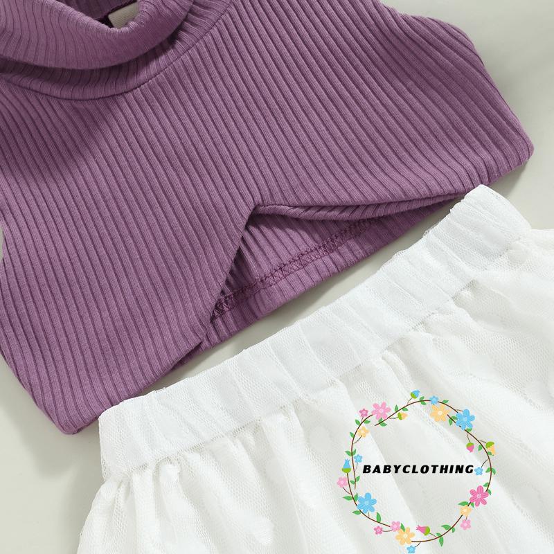 babyclothes-ชุดเสื้อแขนกุด-คอเต่า-ลายจุด-กระโปรงปะติดปะต่อกัน-แฟชั่นฤดูร้อน-สําหรับเด็กผู้หญิง