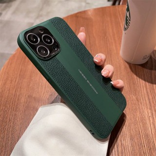 เคสโทรศัพท์มือถือหนัง แบบบางพิเศษ ป้องกันเลนส์ หรูหรา สําหรับ iPhone 13 Pro Max 14 Plus 14 Pro