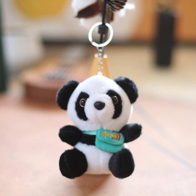 พวงกุญแจ-จี้ตุ๊กตาหมีแพนด้า-ขนาดเล็ก-สําหรับตกแต่งกระเป๋าเป้สะพายหลัง-กระเป๋าถือ