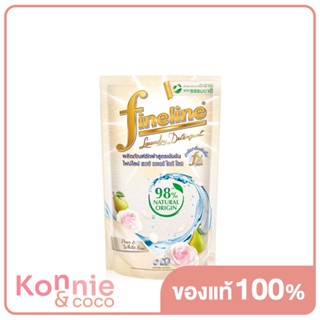 Fineline Concentrated Laundry Detergent Natural Origin 98% Pear &amp; White Rose 600ml ไฟน์ไลน์ ผลิตภัณฑ์ซักผ้าสูตรเข้มข...