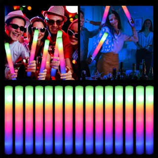 แท่งไฟ LED RGB เรืองแสงในที่มืด หลากสี สําหรับงานปาร์ตี้ คริสต์มาส วันเกิด งานแต่งงาน 10 ชิ้น