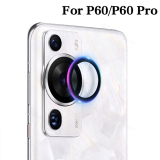 สําหรับ Huawei P60 Pro โลหะ ป้องกันกล้อง แหวนกระจก เลนส์ ฟิล์ม สําหรับ Huawei P60Pro เคสกระจก ป้องกันเลนส์ด้านหลัง