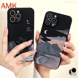 เคสโทรศัพท์มือถือแบบใส กันรอยเลนส์กล้อง ลายภูเขาน่ารัก สําหรับ Samsung A31 A32 A33 A42 A50 A51 A51 A52 A60 A70 A71 A71 A72 A21S A04 A34 A54 A13 5G GNCMF