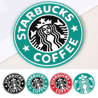 Starbucks ที่รองแก้ว กันลื่น ทนความร้อน ลายตัวอักษร 3D