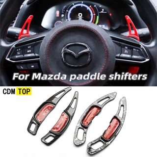 ปลอกหุ้มพวงมาลัยรถยนต์ คาร์บอน อุปกรณ์เสริม สําหรับ Mazda 3 Mazda 6 CX-3 CX-4 CX-5 MX-5