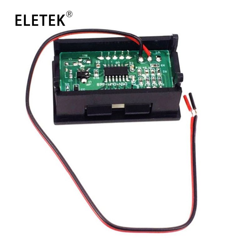 โวลต์มิเตอร์ดิจิทัล-dc-led-0-56-นิ้ว-dc-4-5v-เป็น-30v-120v-สําหรับรถจักรยานยนต์-รถยนต์