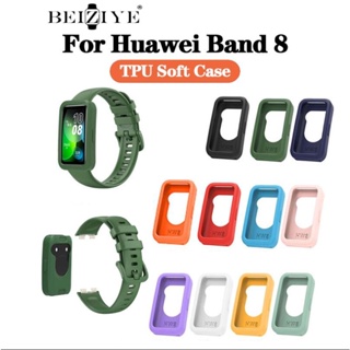เคส TPU นิ่ม สําหรับ Huawei Band 8 สมาร์ทวอทช์ ป้องกัน เปลือก ซิลิโคน ป้องกันหน้าจอ กรอบ อุปกรณ์เสริม