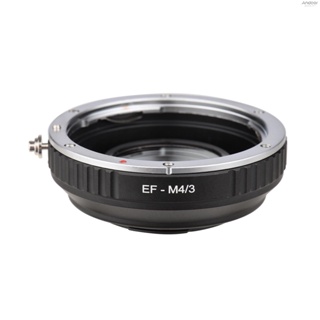 EF-M4/3 Camera Lens Mount Adapter Ring Focus Reduce Aperture Enlarge Replacement for  EF Lens to Panasonic DMC-DX85/GH4/GH5/GF1 for Olympus E-M5/E-M10/E-PL1/E-M10II/ PEN-F/E-P