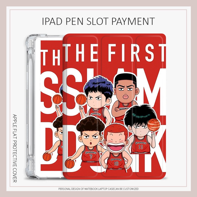 เคส-ลายการ์ตูนอนิเมะ-slam-dunk-พร้อมช่องใส่ปากกา-สําหรับ-ipad-10-2-gen-7-8-9-gen10-air-4-5-ipad-mini-4-5-6-pro-11-2022-gen5-6-air1-2-3