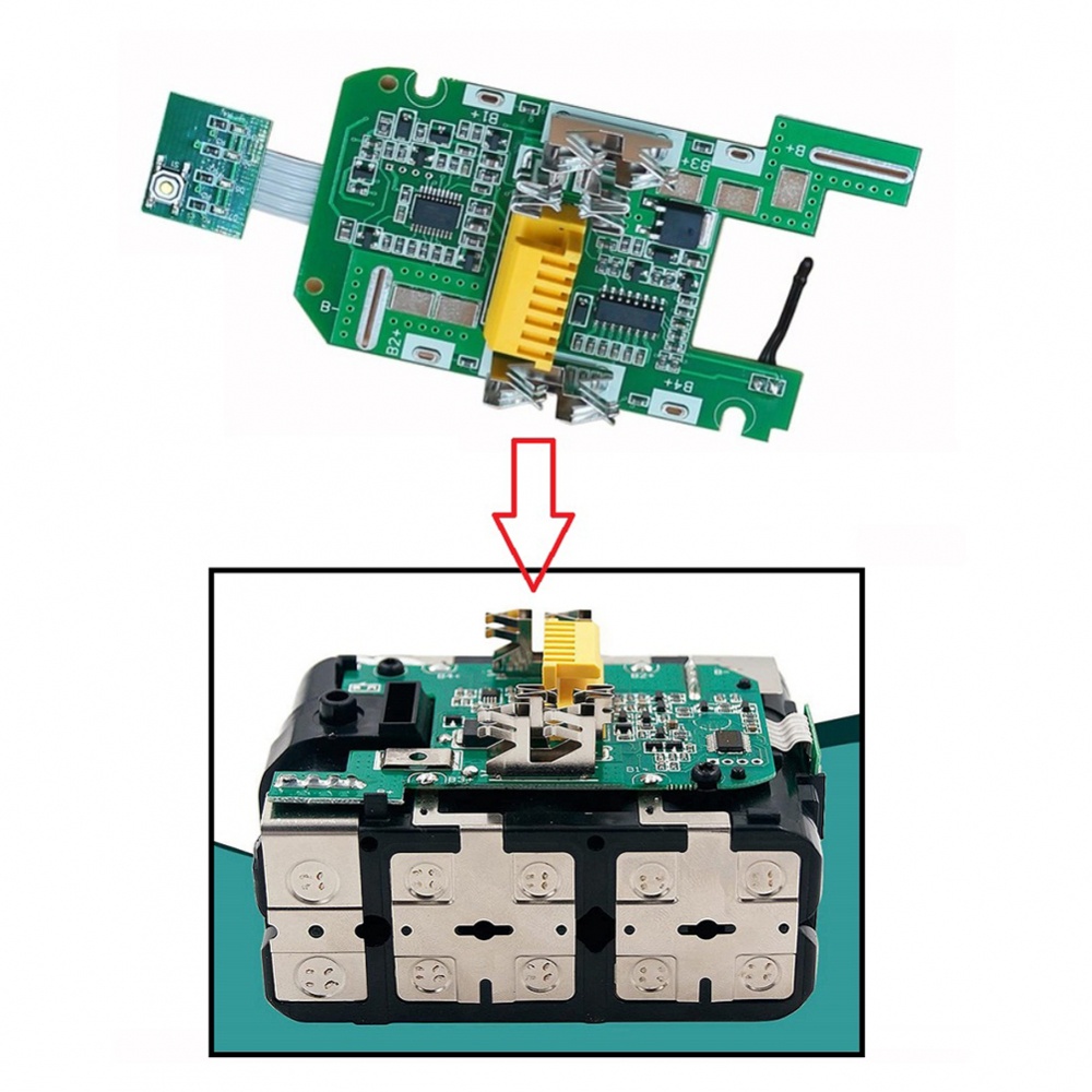 บอร์ดวงจรชาร์จแบตเตอรี่-สําหรับ-makita-18v-3-0ah-bl1830