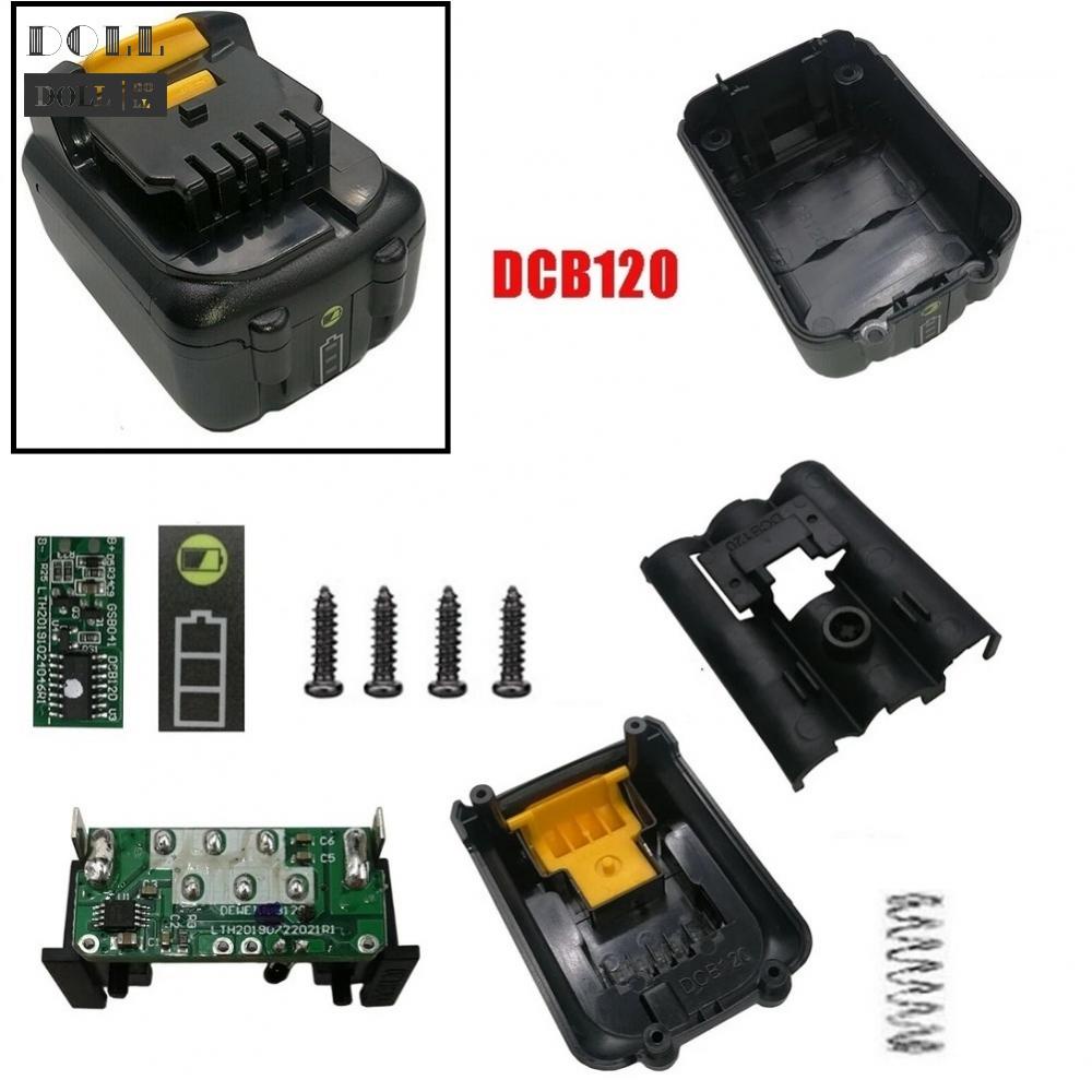 24h-shiping-battery-plastic-case-black-dcb120-for-dewalt-10-8v-12v-li-ion-battery-pcb