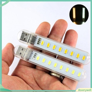 (Doverywell) Portable 8 Led 5v ไฟอ่านหนังสือขนาดเล็กโคมไฟอ่านหนังสือ