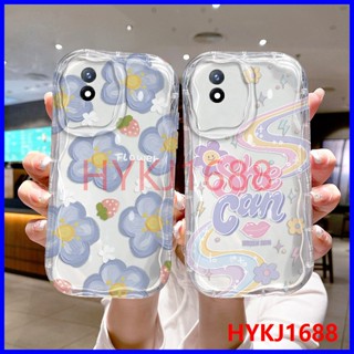 เคส Vivo Y02 เคส Vivo Y02A tpu นิ่ม เคสใส ลายครีม เคสโทรศัพท์ NYW