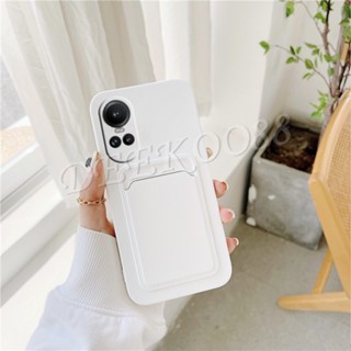 ใหม่ เคสโทรศัพท์มือถือ TPU นิ่ม กันกระแทก พร้อมช่องใส่บัตร แฟชั่น สําหรับ OPPO Reno 10 Pro Plus 10Pro 10Pro+ 5G Reno10 Pro Pro+ 2023