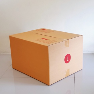 ส่งไว (5ใบ) กล่องไปรษณีย์ กล่อง เบอร์ L ขนาด 40x50x30 cm. กล่องพัสดุ กล่องพัสดุฝาชน กล่องกระดาษ  กล่องขนของ ส่งฟรี