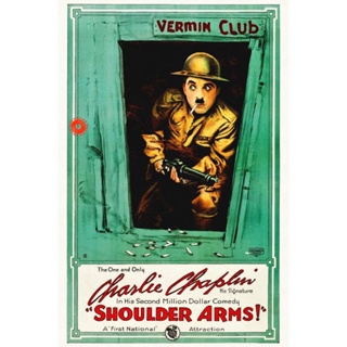 DVD ชาลี แชปลิน ตอน กองพันทหารราบ 939 Shoulder Arms (1918) (พากษ์อีสาน) DVD