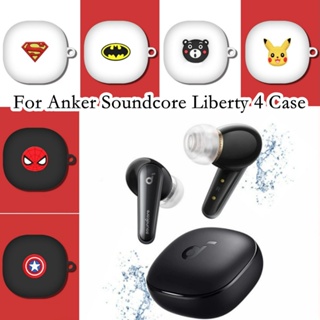 【จัดส่งรวดเร็ว】เคสหูฟัง แบบนิ่ม ลายการ์ตูน สําหรับ Anker Soundcore Liberty 4 Anker Liberty 4