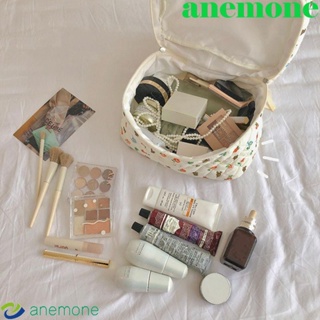 Anemone กระเป๋าเครื่องสําอาง ลายดอกไม้ เหมาะกับการเดินทางกลางแจ้ง สําหรับจัดเก็บแปรงแต่งหน้า