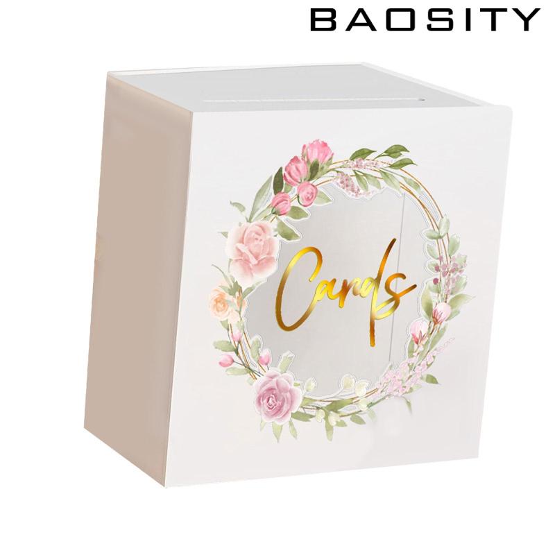 baosity-กล่องการ์ดอะคริลิค-พิมพ์ลายดอกไม้-ขนาด-5x9-8x9-8-นิ้ว-หรูหรา-สําหรับใส่บัตรอวยพร-งานแต่งงาน