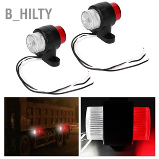 B_HILTY 2 ชิ้น 8 LED ไฟเตือนด้านข้างรถบรรทุกไฟเตือนสำหรับรถพ่วง 10-30V