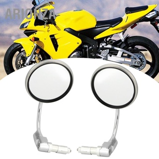 ARIONZA 1Pair Vintage Stainless Steel Motorcycle Modified Racing Rearview Mirror กระจกมองข้างสะท้อนแสง