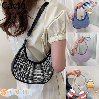 Cactu กระเป๋าคลัทช์ ประดับเลื่อมคริสตัล และกลิตเตอร์ แฟชั่นสําหรับสตรี