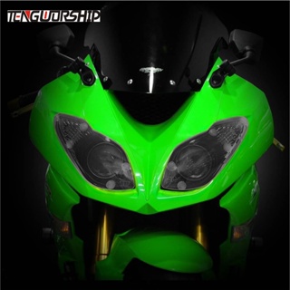 ใหม่ ฝาครอบป้องกันไฟหน้ารถยนต์ ดัดแปลง สําหรับ Kawasaki ZX-6R 09-18