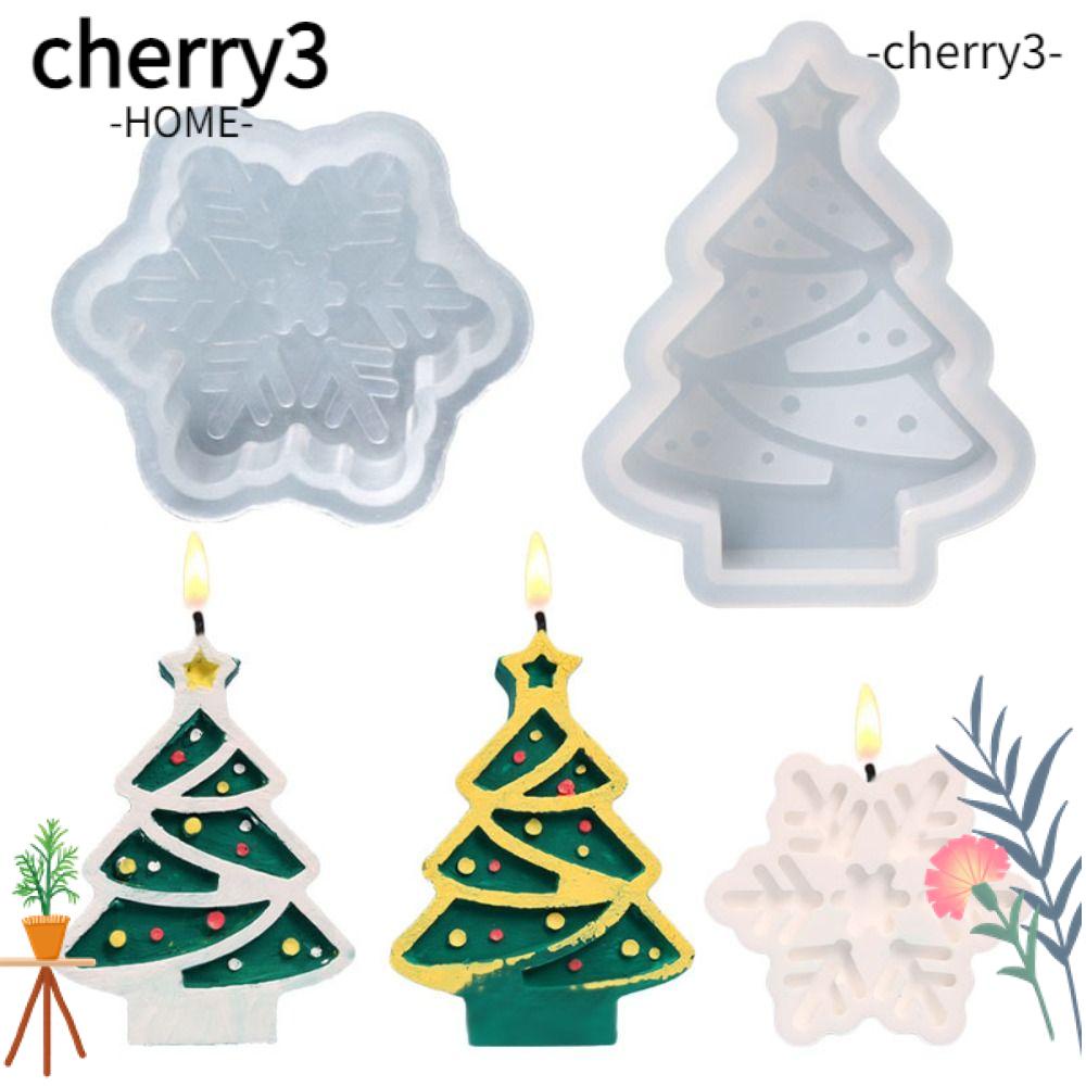 cherry3-แม่พิมพ์ซิลิโคน-รูปเกล็ดหิมะ-แฮนด์เมด-สําหรับทําเทียน-น้ําแข็ง-diy
