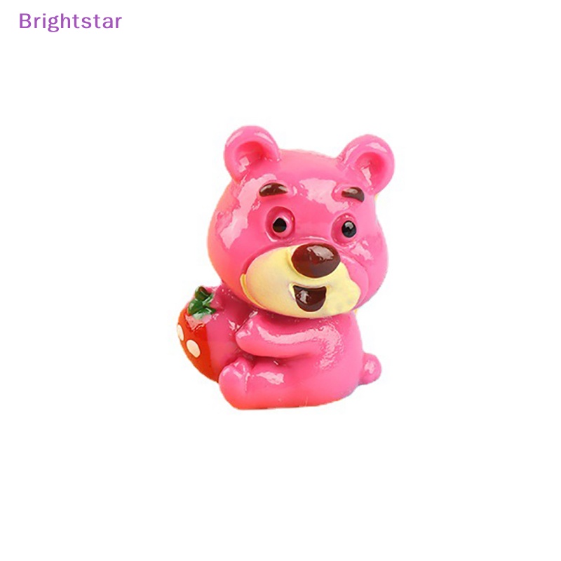 brightstar-ใหม่-กิ๊บติดผม-รูปหมีสตรอเบอร์รี่น่ารัก-diy-อุปกรณ์เสริม-สําหรับตกแต่งผม-เคสโทรศัพท์