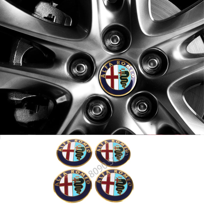 สติกเกอร์ตราสัญลักษณ์-60-มม-สําหรับตกแต่งล้อรถยนต์-alfa-romeo-giulia-gt-brera-spider-giulietta-4-ชิ้น