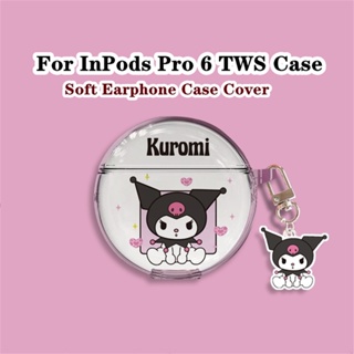 【จัดส่งด่วน】เคสหูฟัง แบบนิ่ม แบบใส ลายการ์ตูนนักบินอวกาศ สําหรับ InPods Pro 6 TWS Pro6