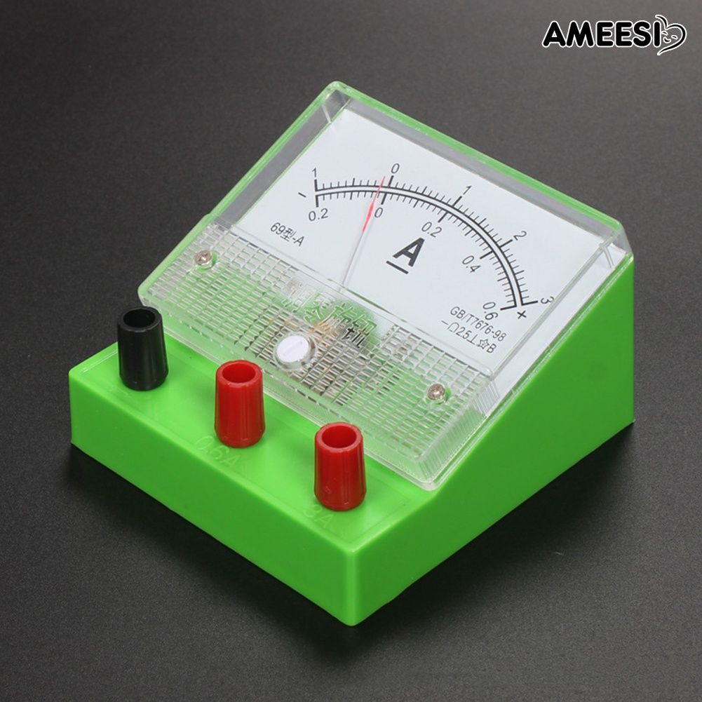 ameesi-เครื่องวัดกระแสไฟฟ้าอะนาล็อก-แอมมิเตอร์-คลาส-2-5-เครื่องมือการทดลองการสอนไฟฟ้า