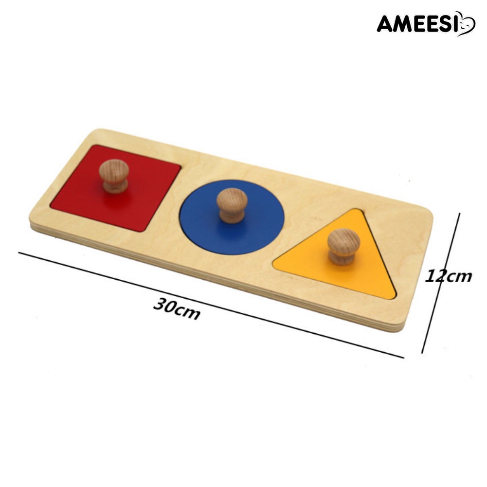 ameesi-บอร์ดไม้ปริศนา-รูปทรงเรขาคณิต-ของเล่นเสริมการเรียนรู้-สําหรับเด็กก่อนวัยเรียน