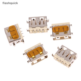 Flashquick 5 ชิ้น USB 2.0 แจ็คตัวเมีย USB2.0 พอร์ตชาร์จเชื่อมต่อ สําหรับ Xiaomi Mobile Nice