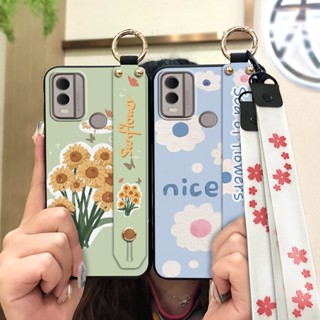 Soft case Silicone Phone Case For Nokia C22 Phone Holder flower Oil Painting Back Cover Waterproof Durable Anti-knock