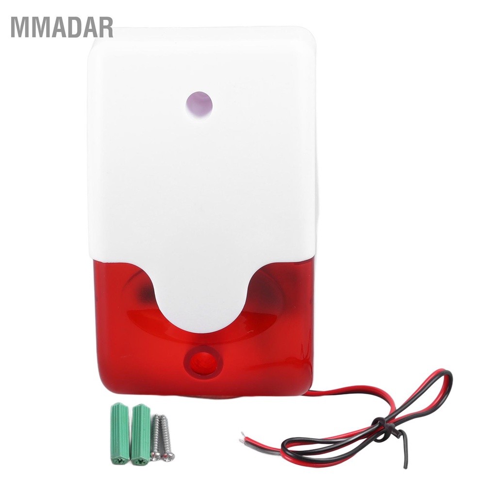 mmadar-สายสัญญาณเตือนภัย-strobe-ไฟกระพริบ-220v-horn-flash-sound-siren-สำหรับระบบเตือนภัยการรักษาความปลอดภัยภายในบ้าน