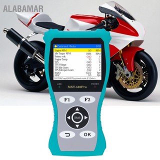 ALABAMAR รถจักรยานยนต์ OBD2 เครื่องสแกนเนอร์รหัสข้อผิดพลาด Reader เครื่องมือวินิจฉัยมืออาชีพ 3.5 นิ้วจอแสดงผล