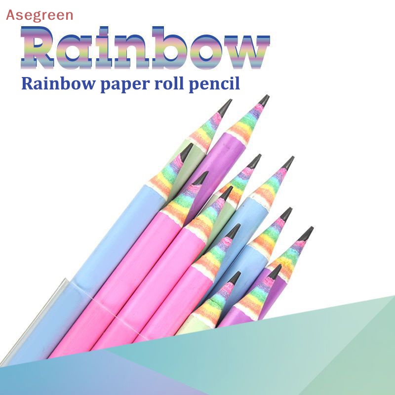 asegreen-ดินสอสีกระดาษ-วาดภาพระบายสี-กันฝน-แบบมืออาชีพ-สําหรับเด็ก-สํานักงาน-โรงเรียน-12-ชิ้น