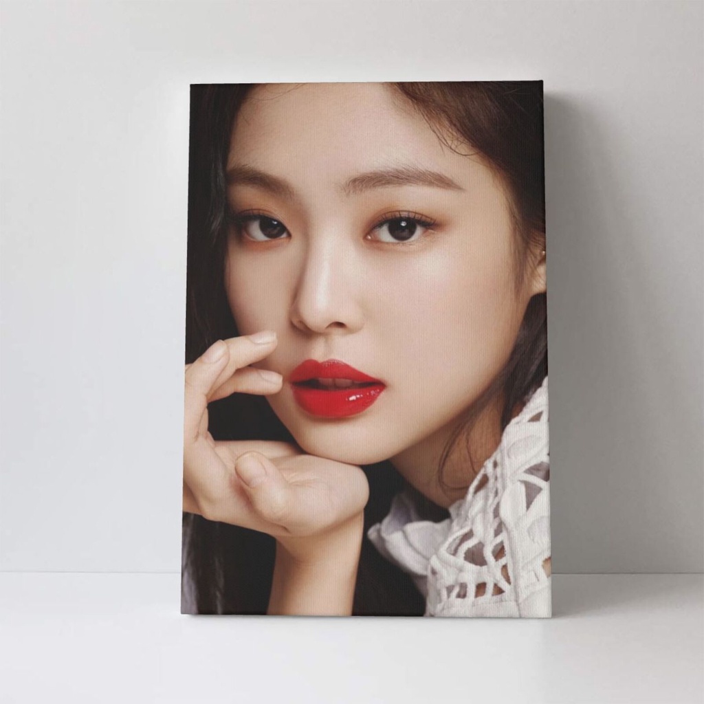 blackpink-jennie-ภาพวาดผ้าใบ-ตกแต่งผนังบ้าน-โปสเตอร์ศิลปะ-ของขวัญสําหรับเด็กชายและเด็กหญิง-ห้องนอน