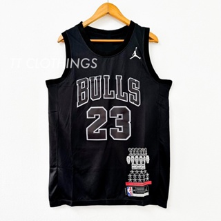 เสื้อกีฬาบาสเก็ตบอล Michael Chicago Bulls Black BLACKOUT Edition