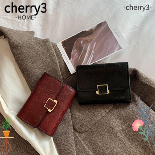 Cherry3 กระเป๋าสตางค์หนัง ใบสั้น ใส่บัตรได้หลายใบ อเนกประสงค์