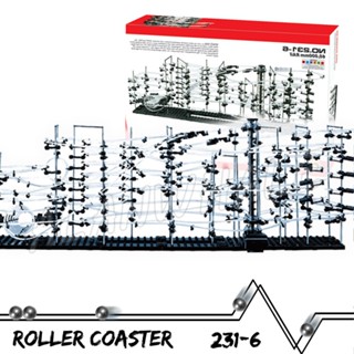 6000 เซนติเมตร Space Rail เลเวล 6 รางลูกบอล เกมแข่งขันรางลูกบอลโมเดล Roller Coaster ลิฟท์ไฟฟ้า ของเล่นการสร้างแบบจำลองของลูกบอลลูกบอลทริปวิศวกรรม STEM