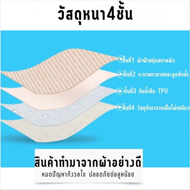 aa86-shop-ผ้าปูรองที่นอน-ผ้ารองกันปัสสาวะ-ผ้ารองกันเปื้อนซึมซับน้ำได้ดี