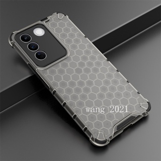 2023 New Casing เคส VivoV27 VIVO V27e V27 Pro 5G Phone Case Honeycomb Technology Durable and Drop Resistant Camera Protective Hard Back Cover เคสโทรศัพท