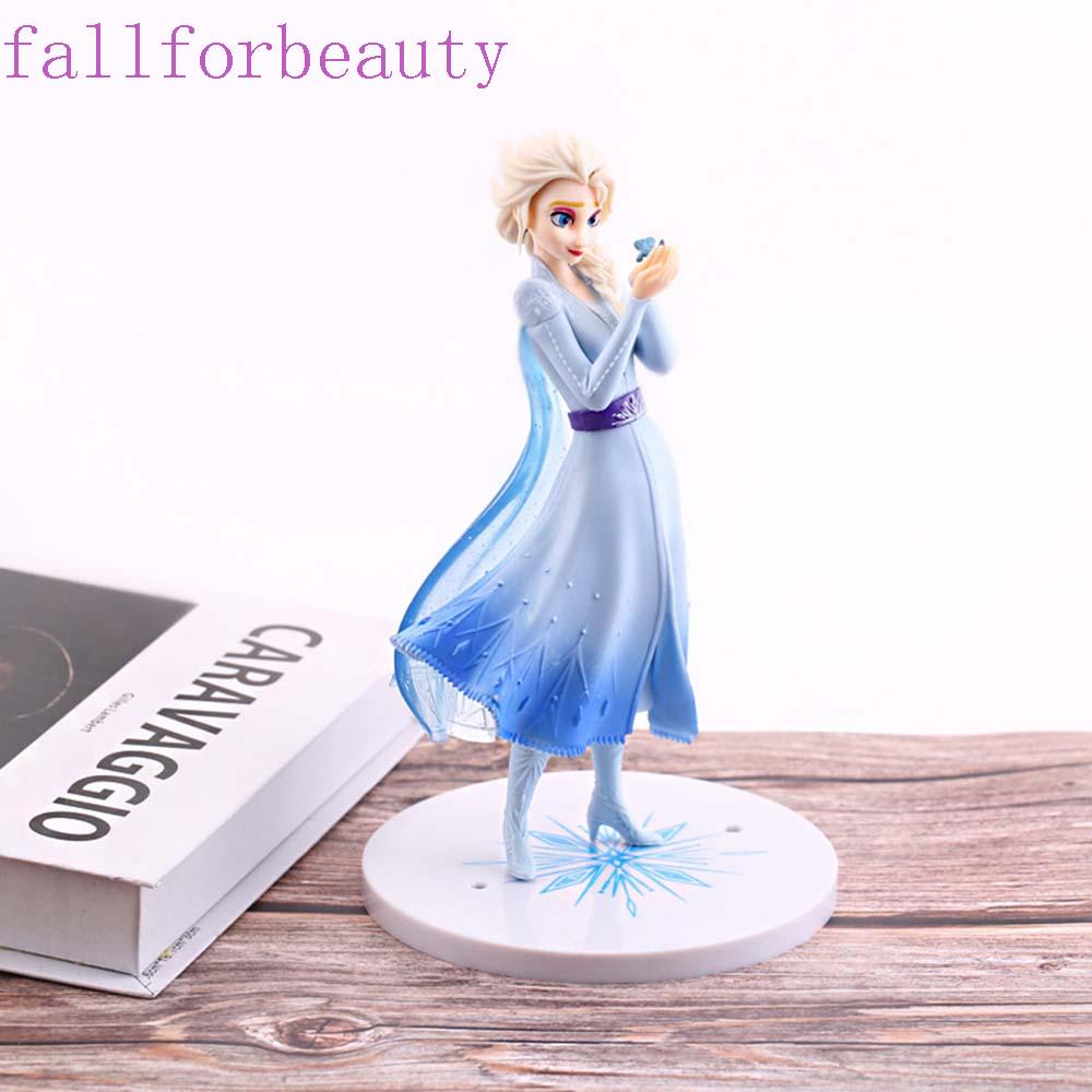 fallforbeauty-21cm-action-figure-pvc-cake-decorations-frozen-elsa-princess-elsa-figures-model-cartoon-doll-toys-children-gift-collectible-model